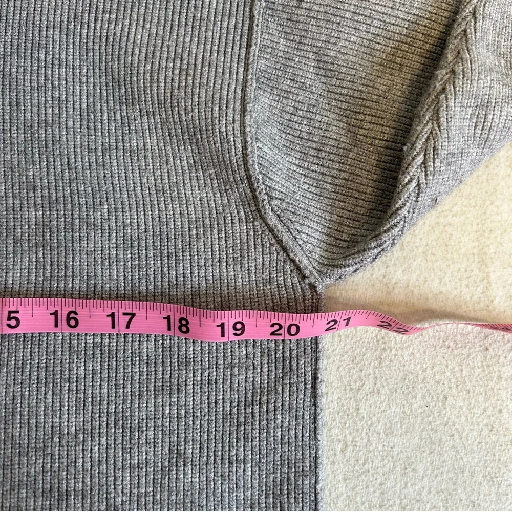Free People Softly Structured‎ tunic turtleneck knit sweater gray size XS